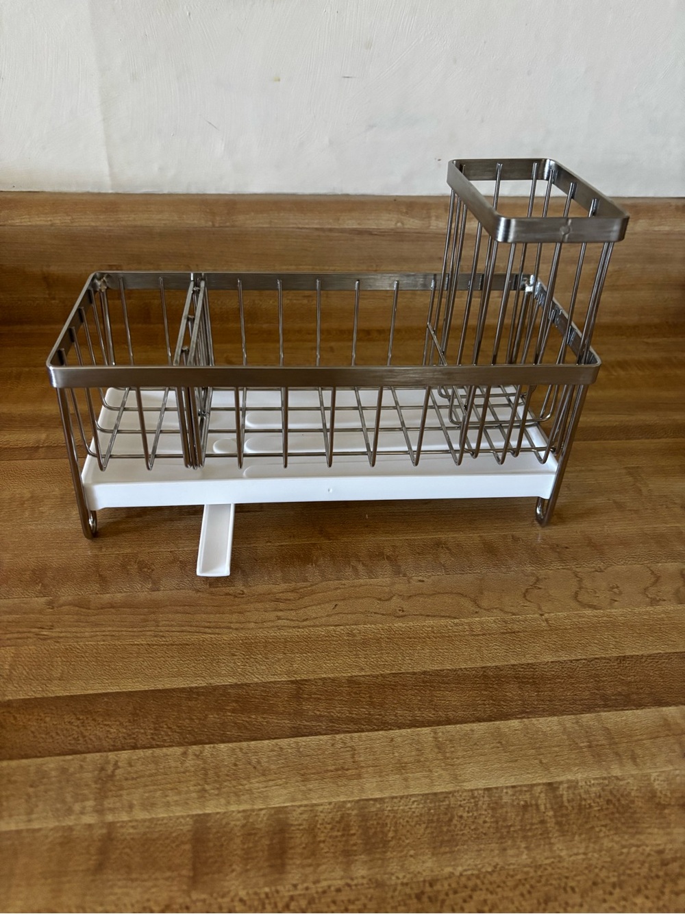 Stainless Steel Sink Caddy Organizer with White Drip Tray